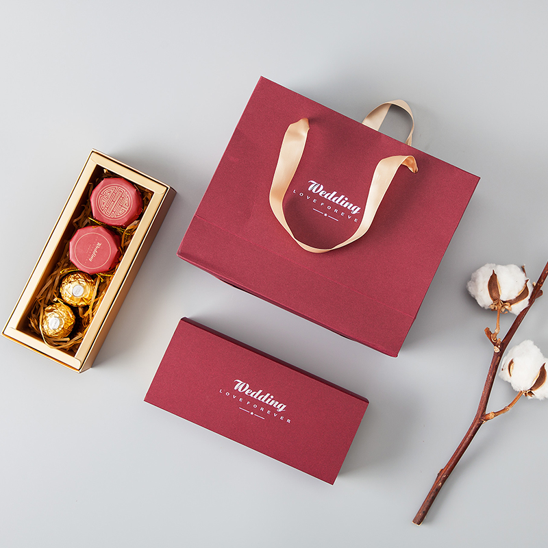 

free shipping 100pcs wedding favors white Marbling wine red rectangle gift boxes custom name date candy box packaging for guests