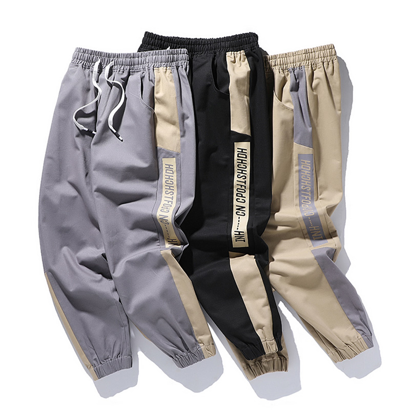 

2020 Men's Trend Spring New Casual Pants Large Size Overalls Autumn Fashion Men's Casual Loose Jogging Pants Overalls 5XL, Gray