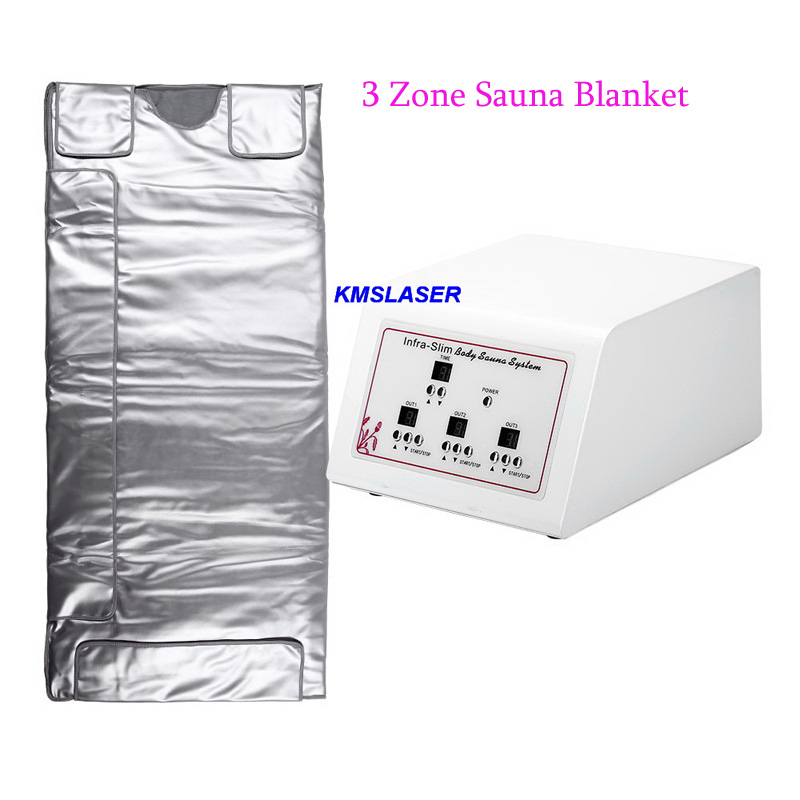 

Factory Price !!!3 Zones FIR Sauna Heating Blanket Fat Burning Space Carbon Fiber Body Slim Wrap