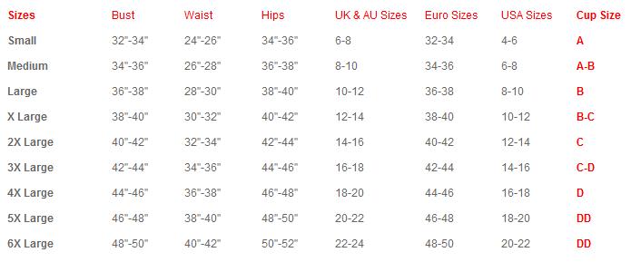 Sm Woman Plus Size Chart