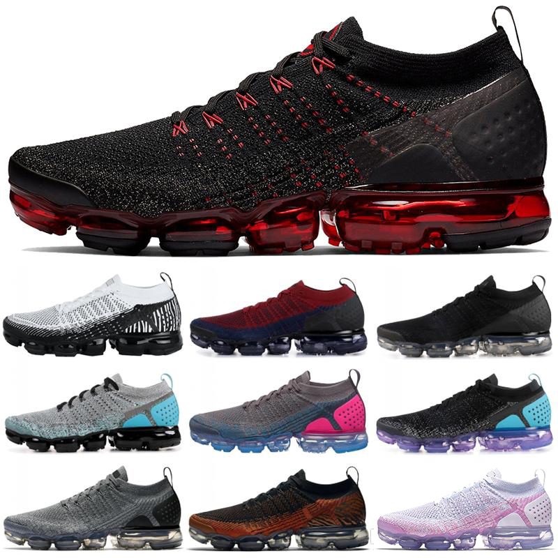 

Knit 2.0 Fly Men Women Running Shoes volt Multicolor Triple Black White Be True Red Orbit Mens Trainers Sneakers Size 40-45