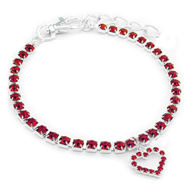 

Dog Collar Rhinestones For  Dogs Cat Dog Leash Adjustable Cute Love Puppy Collar Necklace Pet Accessories Pet Supplies