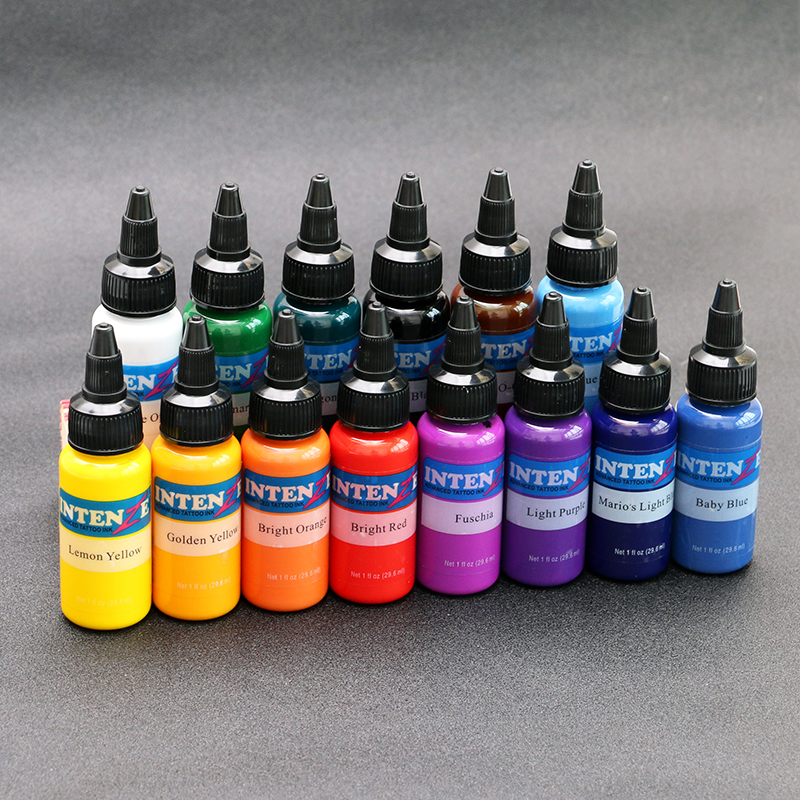 

14 Pcs Permanent Tattoo Ink Set Body Painting Pigment MakeUp Paint Tattoo Tools Permanent Makeup Pigment Ink for Tatto