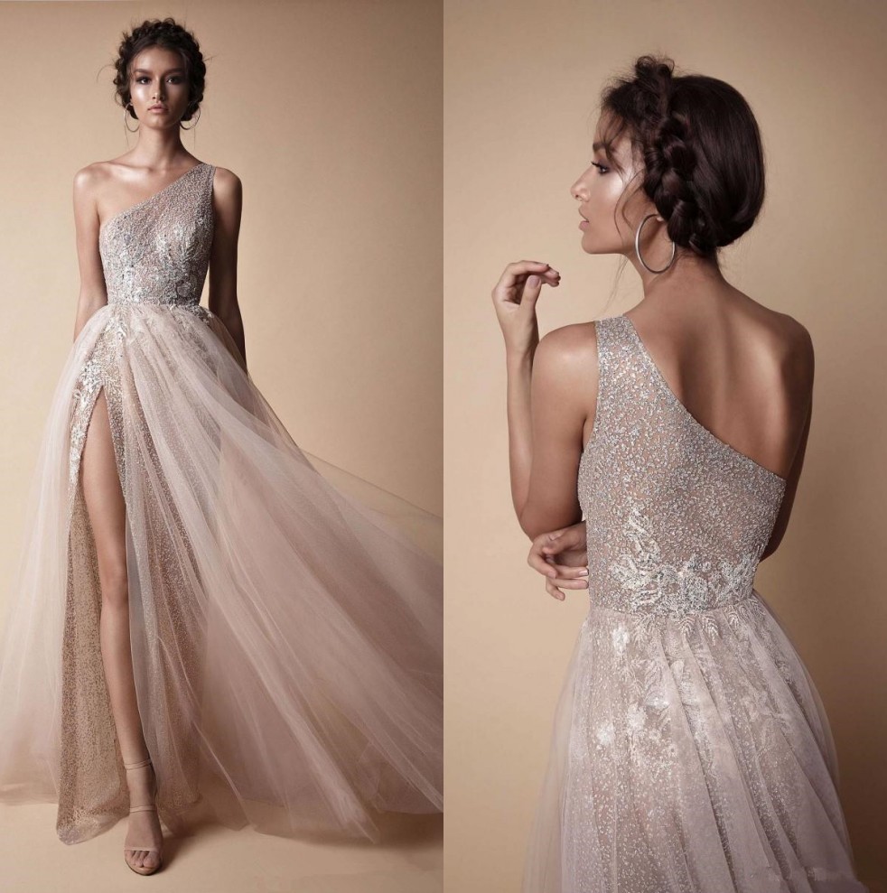 one sided gown