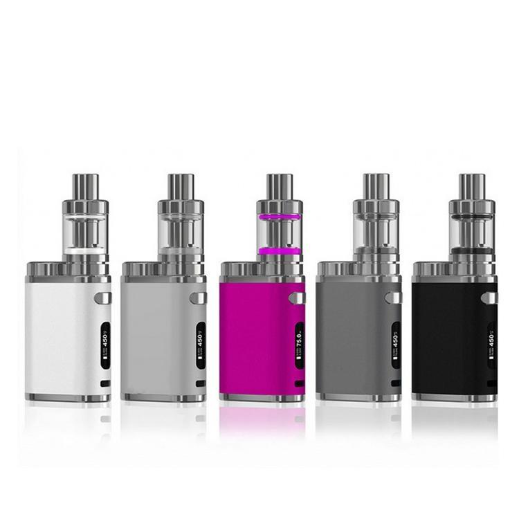 

Pico Starter Kit 5 Colors 75w E-cigarette Kits 2ml Melo 3 Mini Tanks Atomizer 1w-75w Vape Box Mod eCig E Pen Cigarettes Vaporizer Kits, White