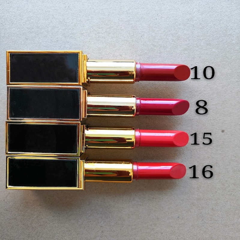 

2019 new brand cosmetics lipstick 4 color matte moisturizing lipstick 3G black box, 16