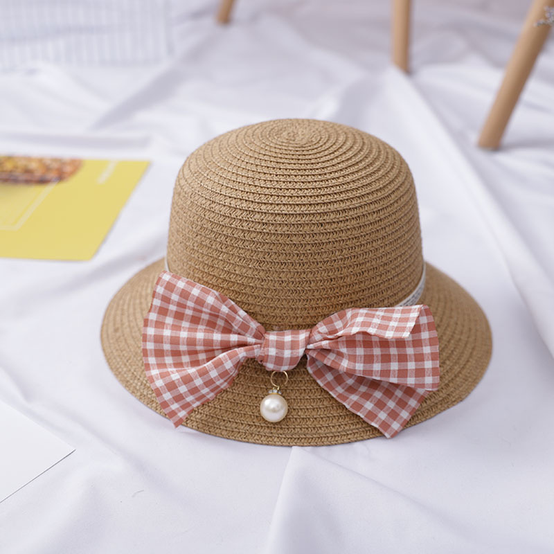 

Sunscreen Sun Hat Girl Beach Hat Wave Straw Sun Small Fresh Bag Girl Cute Must-have Cool Linen Baby Bonnet, Khaki