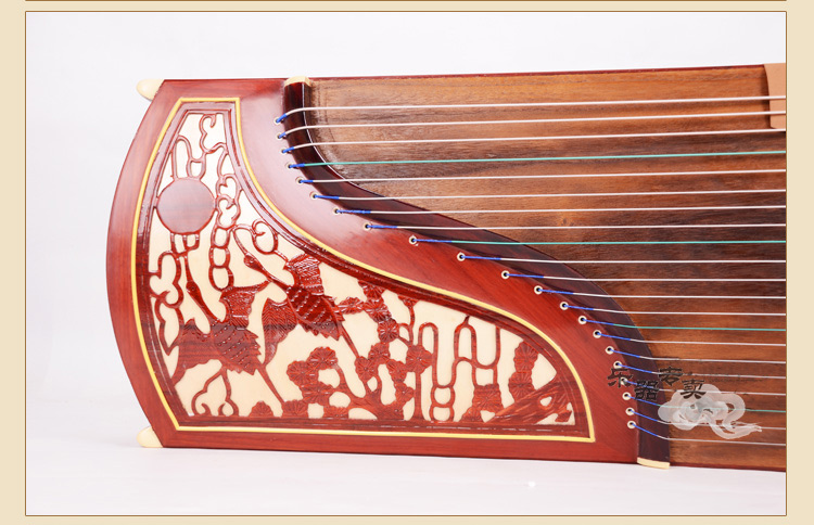 

African rosewood crane design dunhuang guzheng