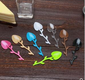 

New dessert spoon cake pudding spoon plastic jelly ice cream ice cream disposable
