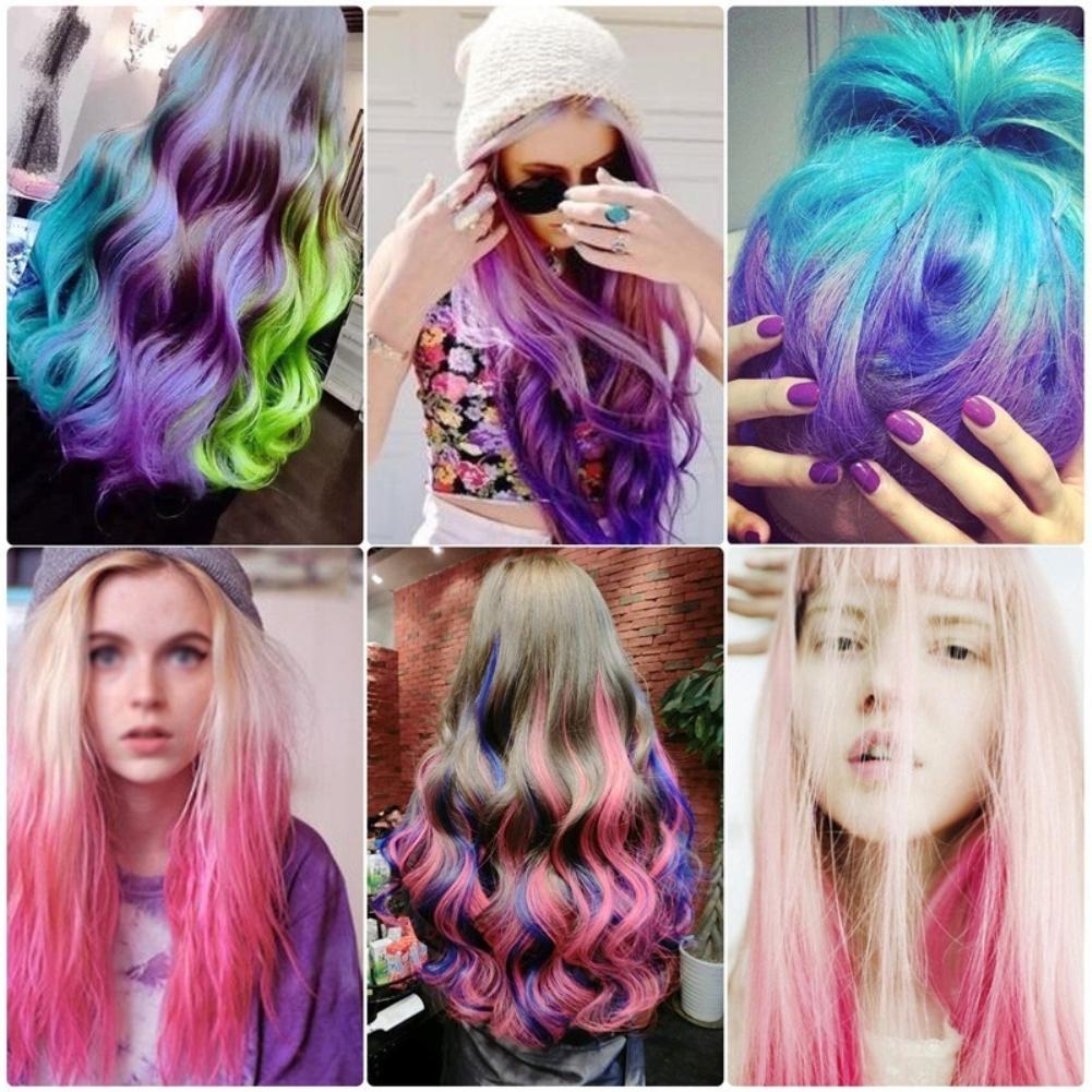 Disposable Personal Use Hair Chalk Color Comb Dye Kits Temporary