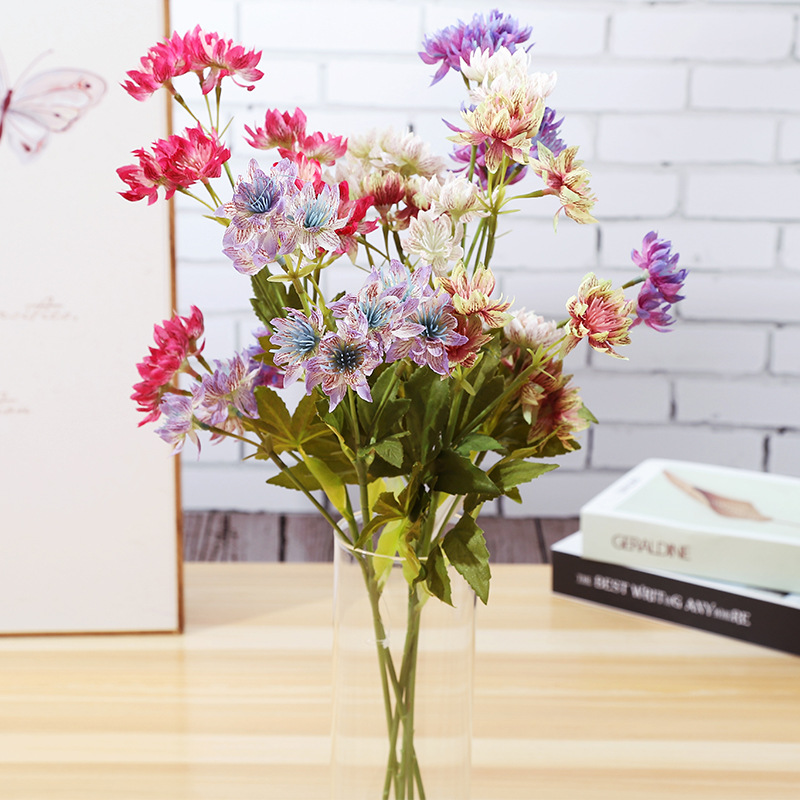 

13 Daisy imitation silk wedding road quotations shooting props, holding flowers and fake flowers for home decoration, White