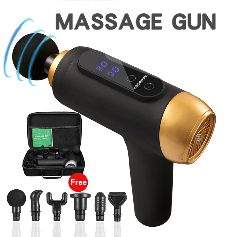 

Massage Gun Muscle Relaxation Massager Vibration Fascial Gun Fitness Equipment Muscle Stimulator Body Massage For Male Female