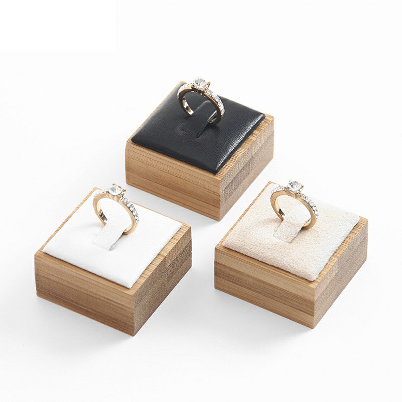 Bamboo Ring Setting Creative Jewelry Display Holder Special Standing Jewelry Showcase Classic Ring Organizer Window Display Props-image-543174891