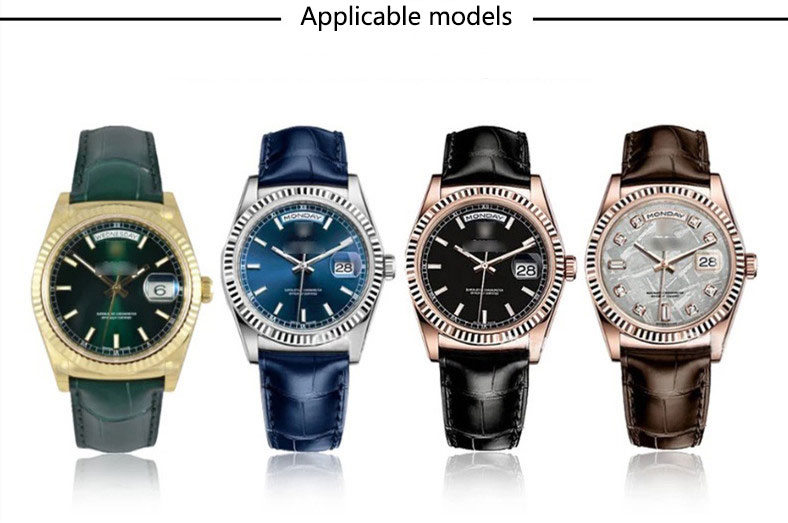 

20mm Quality Men Watch Band Strap for Rolex SUBGMT Genuine Leather Strap Durable Watch Accessories With Stainless Steel Buckle Wa