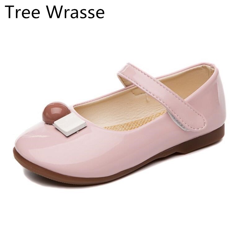 

Baby Single shoes Girls Cute Bow Multi-Purpose Shoes 2020 New Korean Version Princess Shoes-Style PU Dance Tree Wrasse, Beige