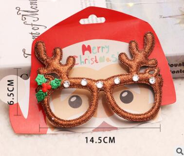 

Christmas Funny Party Toy Christmas Ornaments Glasses Frames Evening Kids Xmas Gifts Decor 7797