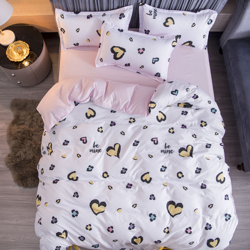 

3/4/5pcs modern bedding set duvet cover+Bed sheet+Pillowcase Single Double Queen King family size Winter Autumn Bedding set, O 13