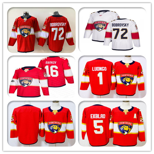 

2019 Florida Panthers Ice 72 Sergei Bobrovsky 16 Aleksander Barkov 1 Roberto Luongo 5 Aaron Ekblad Hockey Jerseys Cheap Stitched Red White, Yellow