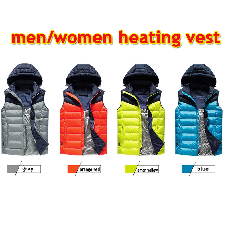

Men Women Electric Heated Vest Hat Heating Waistcoat Jacket Winter Usb Electric Thermal New Jacket Hat Thermal Warm Clothing, Blue
