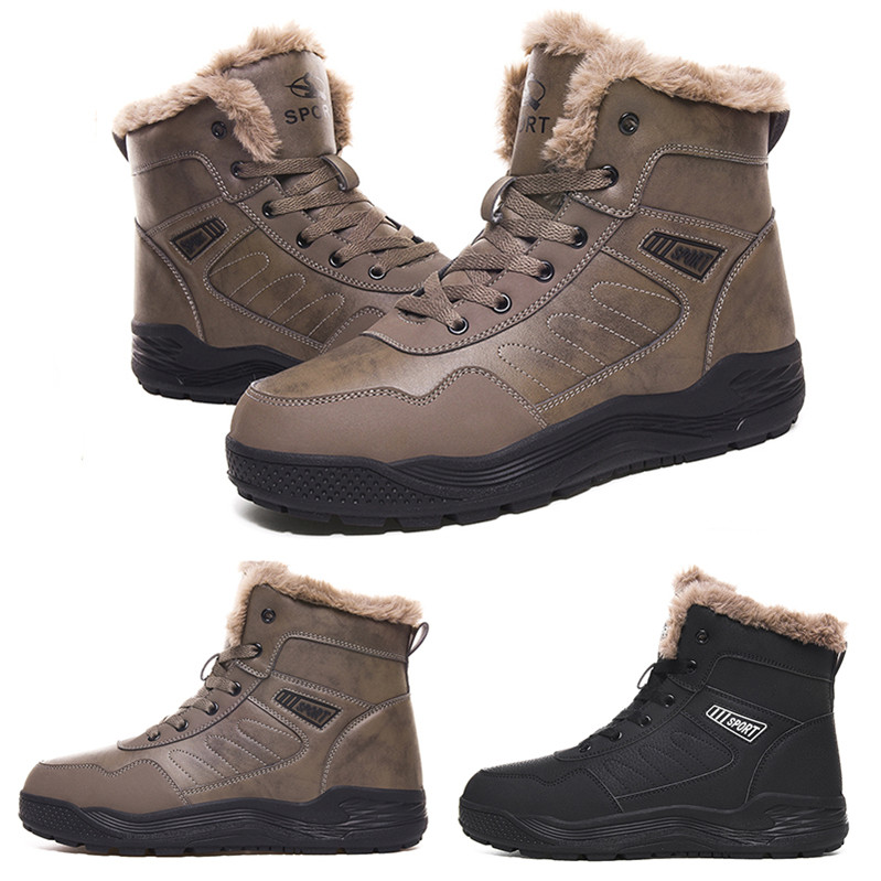 

2020 Discount hot designer kind10 soft black grey Plus velvet shop01 man boy men boots mens Sneakers Boot trainers outdoor walking shoes, Color#1