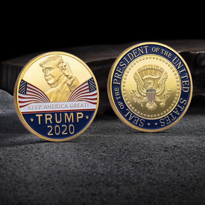 

NEW Trump Speech Commemorative Coin America President Trump 2020 Collection Coins CraCoins Silver Badge Metal Craft Collection Republican
