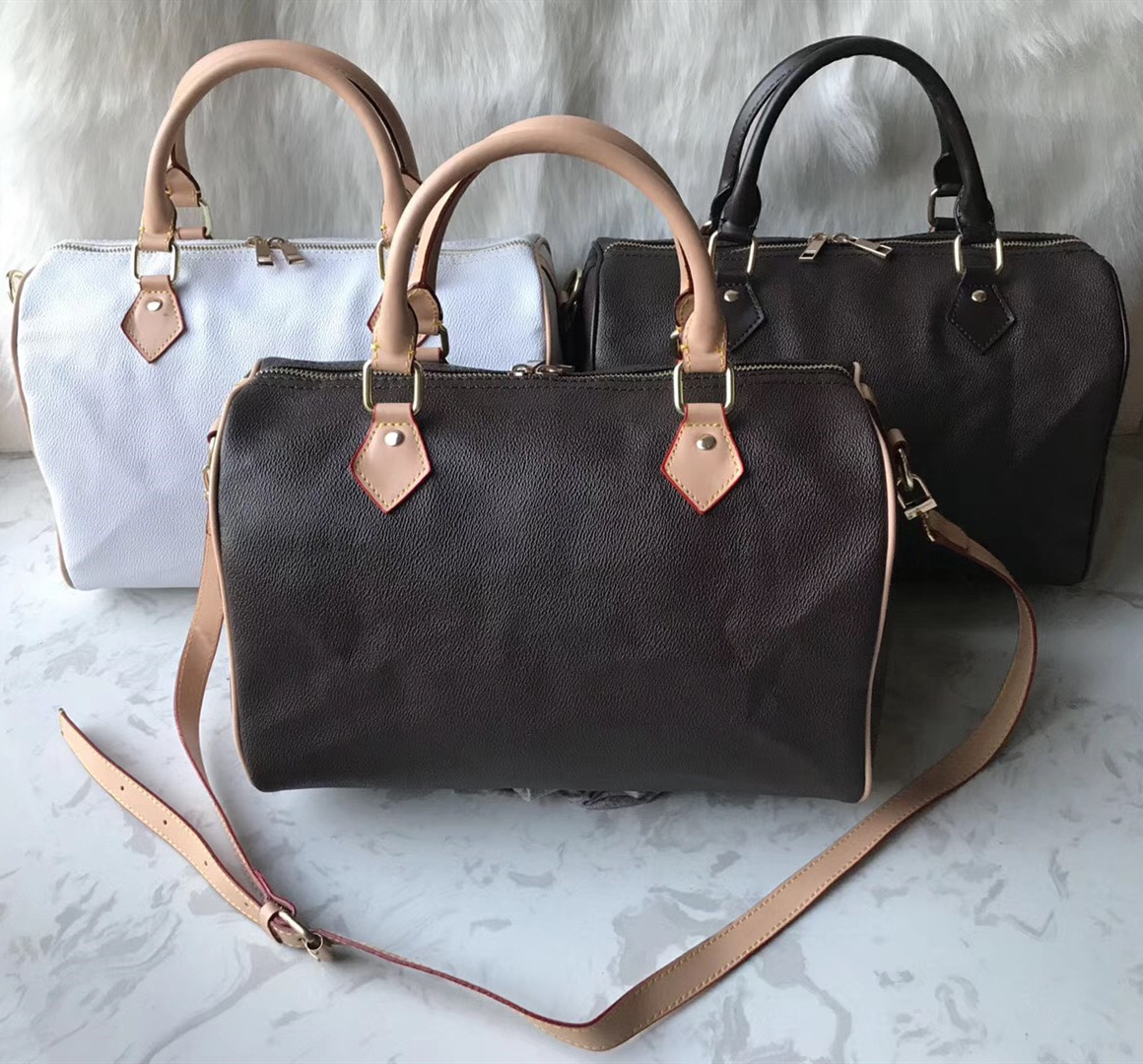 

Fashion Classic Designer Bags Handbags Purses Women messenger Shoulder Bag Lady Cross Body Totes handbags 35cm Purse Wallet, Brown flower