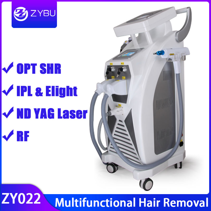 

Wholesale Multifunction E-light IPL Laser Hair Removal OPT rf Skin Rejuvenation ND YAG Tattoo Remove salon spa beautyl Machine