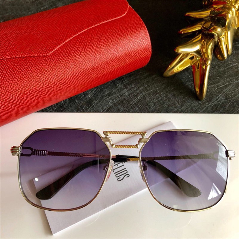 

2018 woman vintage EYEGLASSES FRAMES WOOD SUNGLASSES Wood Half Rim Eyeglasses plated Santos in Box numC181128-26