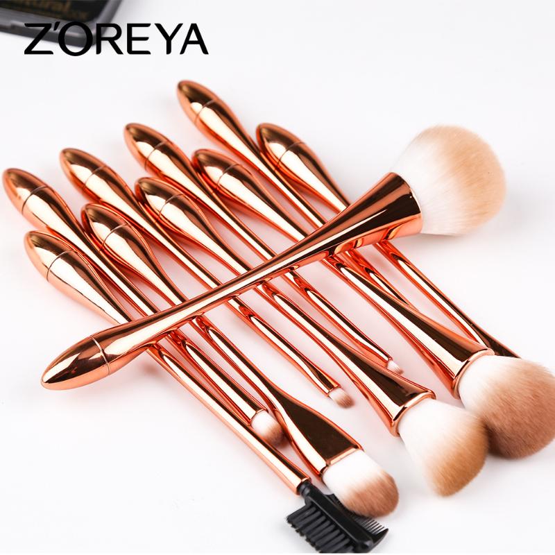 

Zoreya zhuo er ya 10 Goblet Artificial Fiber Makeup Brush Set Beginners Brush Set