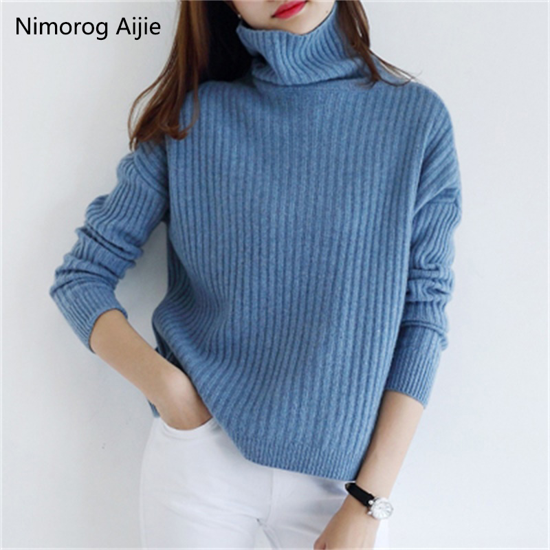 

sweater women turtleneck cashmere sweater knitted pullover women sweter fashion sweaters 2019 new Autumn Winter Plus Size tops, Beige