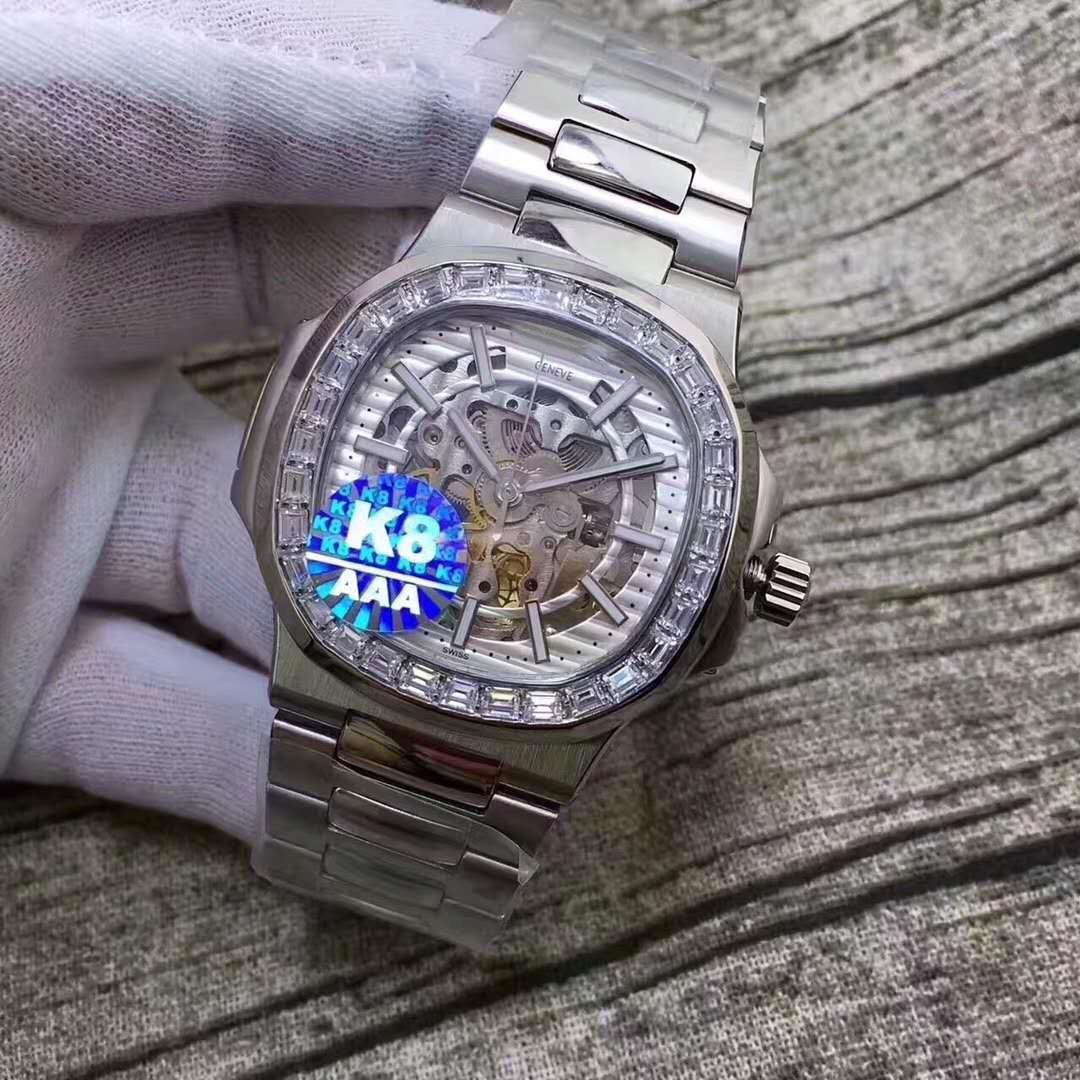 

Luxury Mens Mechanical Watches Automatic Movement Watch Import Swiss Original Case Sapphire Waterproof Watch Diamond Crystal Diamond 40MM, 1pcs screwdriver