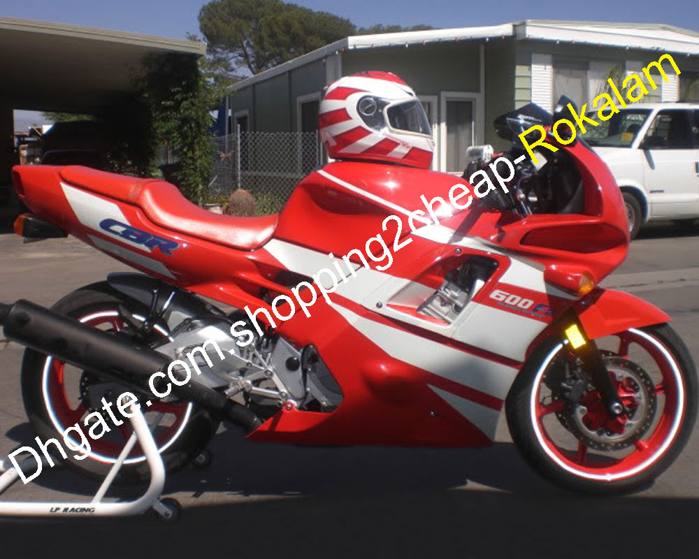 Carénage blanc rouge F2 pour ensemble de moto Honda CBR600 CBR 600F2 CBR600F2 1991 1992 1993 1994 Kit de pièces de carrosserie ABS de moto