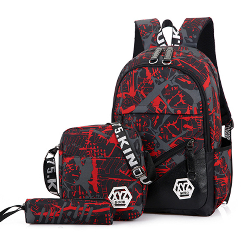 Zaini Impermeabili Mimetici Bambini Scuola Borse moda borsa a Tracolla Astuccio