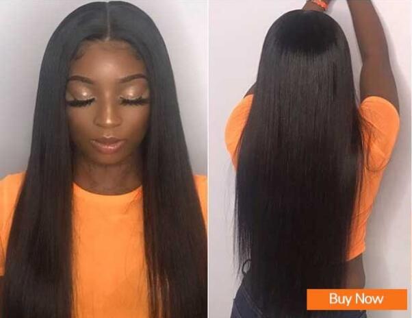 

2020 selling Lace Front Human Hair Wigs Free Part Brazilian Straight Lace Front Wigs With Baby Hair For Black Women, #2