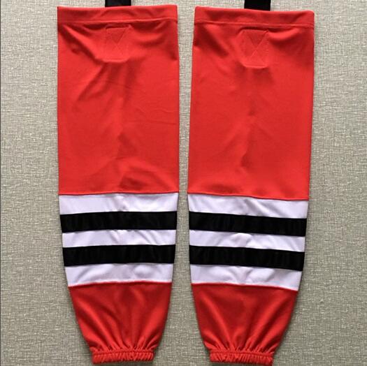 

2020 Ice hockey socks training socks 100% polyester practice socks red hockey Men Youth Kids, As