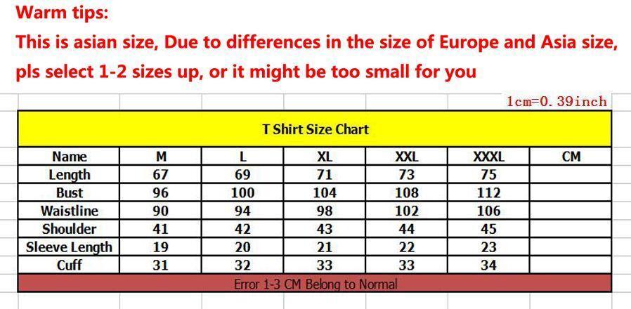 euro shirt size to us