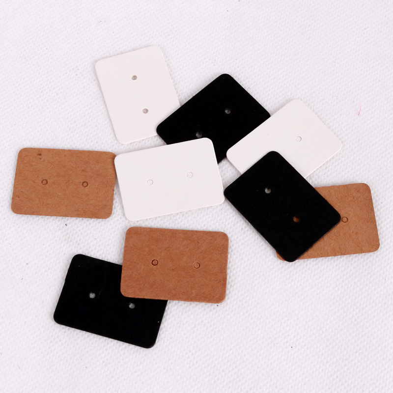 

Thick Kraft Paper Card 500pcs/lot 2.5x3.5cm Ear Studs Card Jewelry Packaging Display Card Earring Cards Jewelry Price Tags