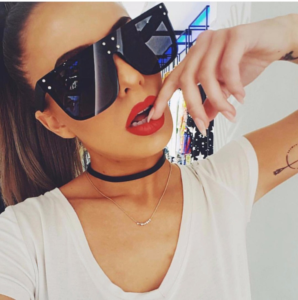 

womens sunglasses brand designer Vintage Sun Glasses Men Luxury Oversized Square Shades UV400 Glam Eyewear 2020