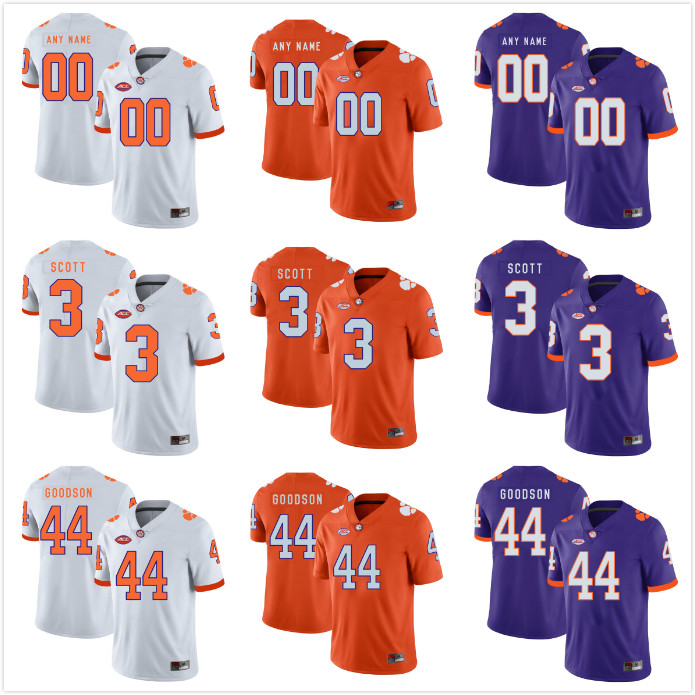 

Custom Mens Youth Clemson Tigers Any Name Any Number Personalized Kids Man Home Away NCAA College Football Jerseys, 00 blue