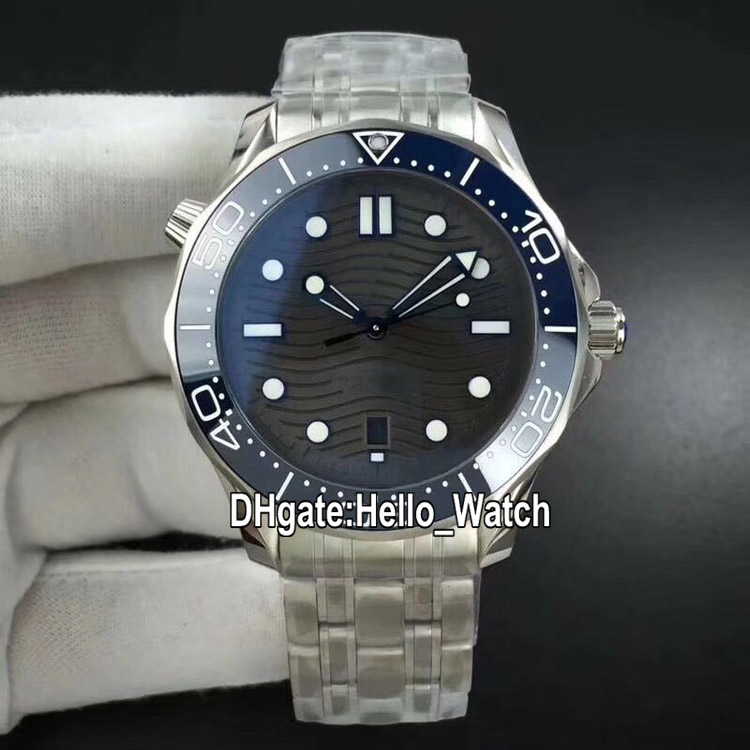 

BF New 42mm Dive 300m 210.30.42.20.06.001 8800 Automatic Mens Watch Gray Ripple Dial Date Blue Ceramics Bezel SS Steel Bracelet Hello_Watch, Waterproof service