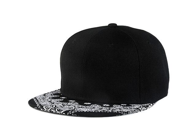 

Cashew nut flower Korean hip hop hat hip hop hat, Black