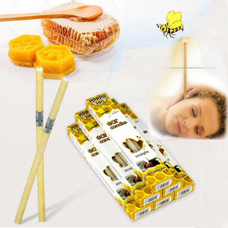 100% Natural Beeswax Candling Cones for Ear Candling Homeopathic Aromatherapy-image-520440206
