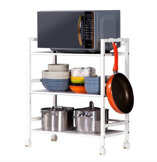 

2021 Widen 3 Tiers Multi-functional Storage Cart Rack Organiser Shelf
