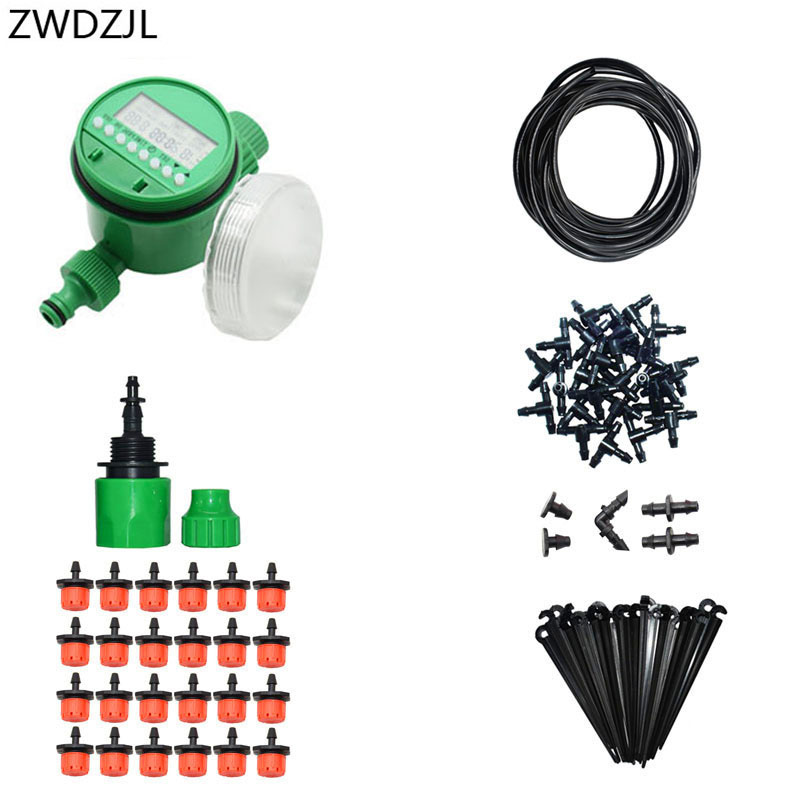 

Garden Automatic irrigation system DIY watering kit Drip irrigation greenhouse Tomatoes and strawberries watering 1 set, Multi