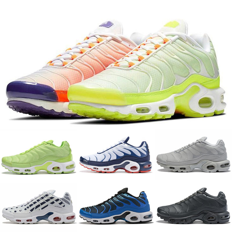 

2019 New Greedy Plus Tn Ultra SE Black White Green Zapatillas Hombre Outdoor Running Shoes MERCURIAL TN shoes Trainers mens Sneakers 40-46, As shown 18