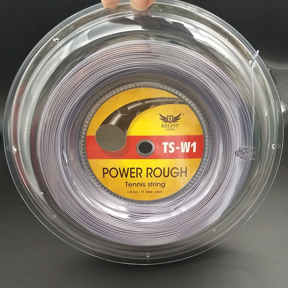 

LUXILON Quality Alu power rough Brand Kelist Tennis String 200m polyester 660ft Grey color