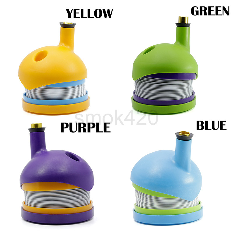 

New Style Bukket Gravity Bong Smoking Plastic Pipes 4 Colors WickiePipes For Dry Herb Caterpillar pipe