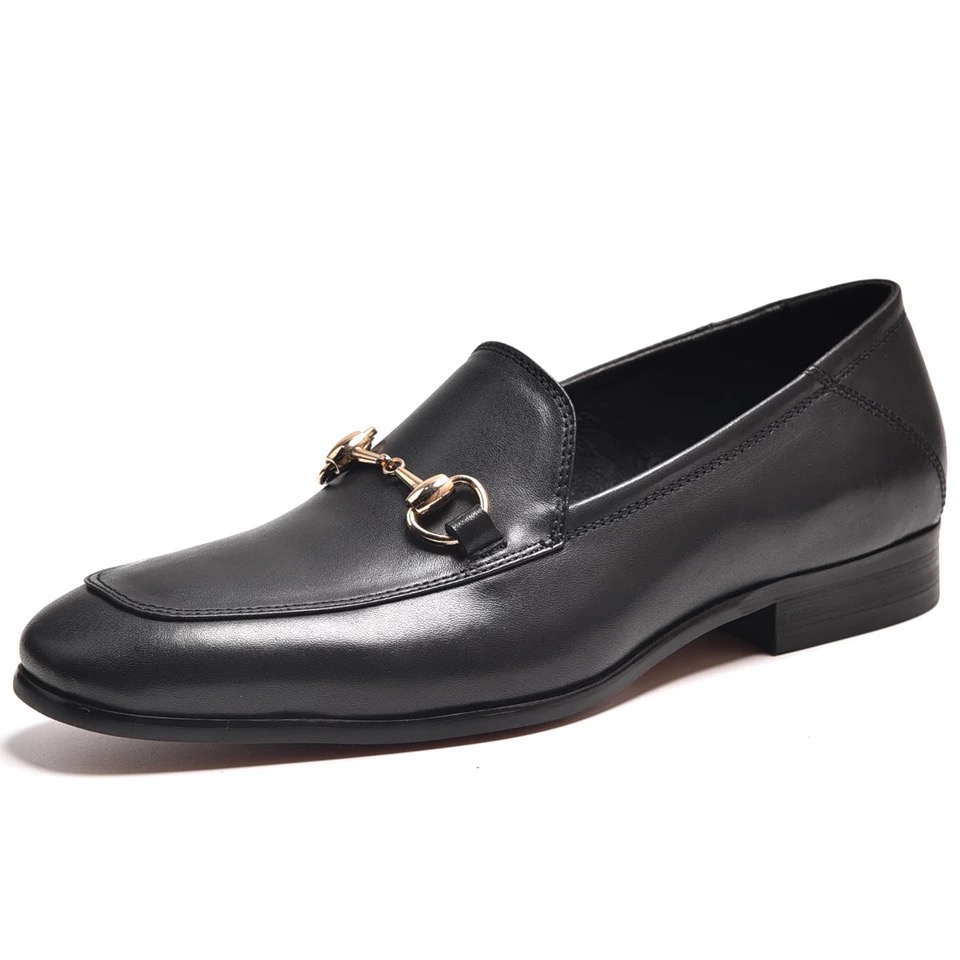 

air slippe men leisure dress dress Designer Metal Buckle Slip-on Famous brand man lazy falts Loafers Casual Sandals Luxury men Women GSan, Black