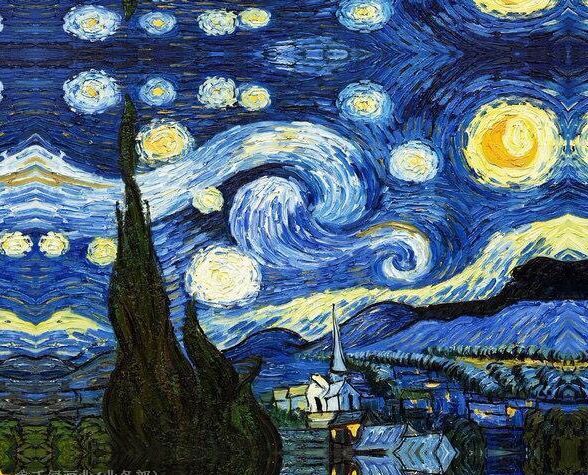 Starry Night by Vincent Van Gogh Canvas Printed Oil Painting Wall Art Prints for Kitchen Home Decor Unframed High Quality-image-448502774
