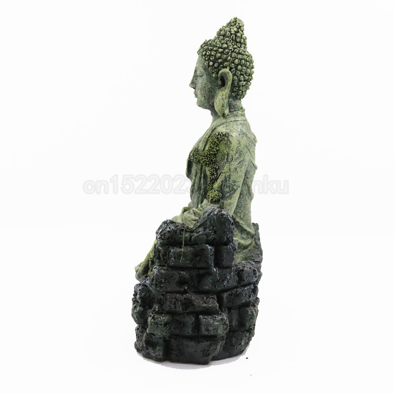 2019 Ancient Buddha Statue Resin Aquarium Decoration For Fish Tank